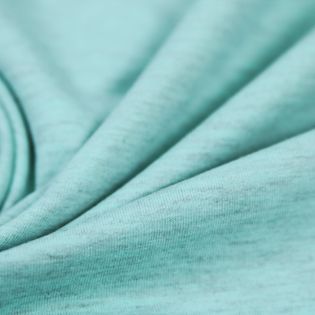 Baumwolljersey - Premium - melange - mint