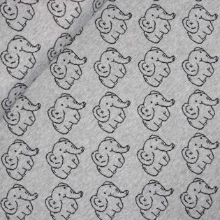 Jacquard - Baumwolle - Elephant