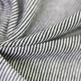 Bündchen - Premium Basic - geringelt - schwarz-weiss