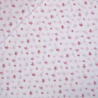 Baumwolle - Baby Boom - Kinderwagen - rose - weiß