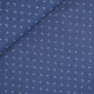 Baumwolle - Jeans - Hochrad - blau