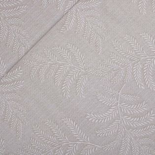 Deko-Jacquard - Blätter - beige