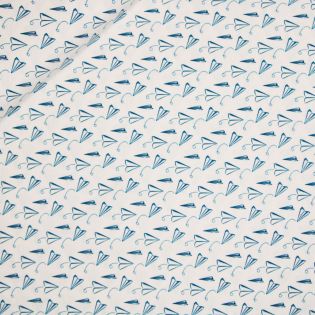 Baumwolljersey - Papierflieger