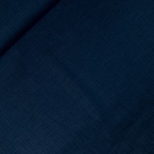 Reines Leinen - vorgewaschen - uni - navy 