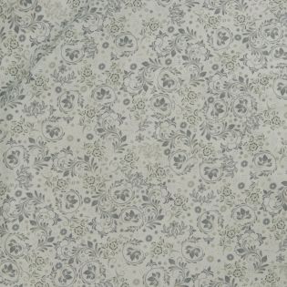 Patchwork - Baumwolle -  Leiser Frühling - beige - grau
