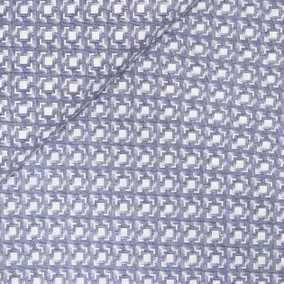 Reines Leinen - Ethno - blau