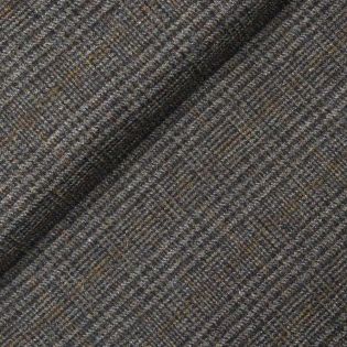 Original Harris Tweed - kariert - grau - grün - ocker