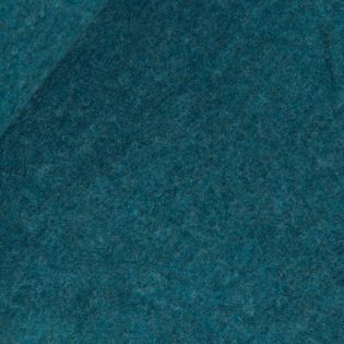 Walkloden - uni - jeansblau meliert