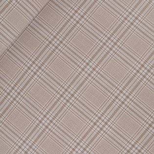 Schurwolle - Karo - beige