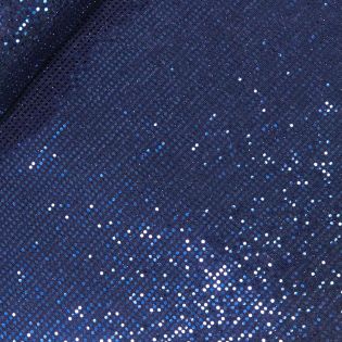 Spitze - Stretch - Pailettenreihen - blau