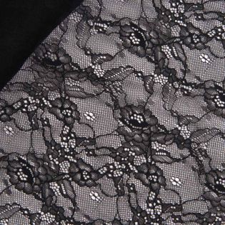 Spitze - Stretch - schwarz