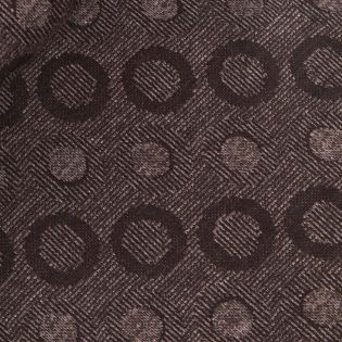 Strickjersey - braune Punkte 