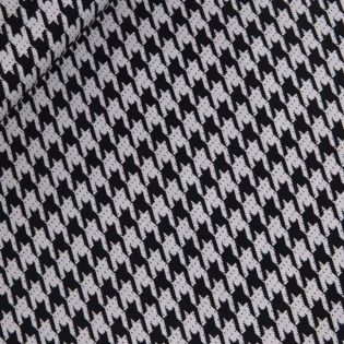 Strickjersey - Hahnentritt - schwarz-weiß