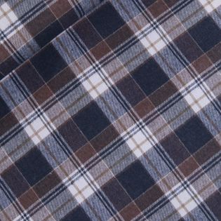 Flanell - braun - Karo