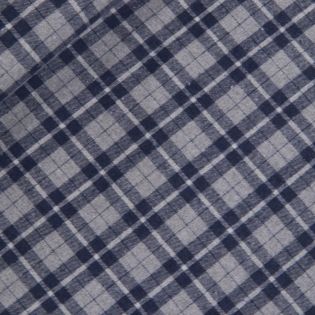 Flanell - grau - Karo