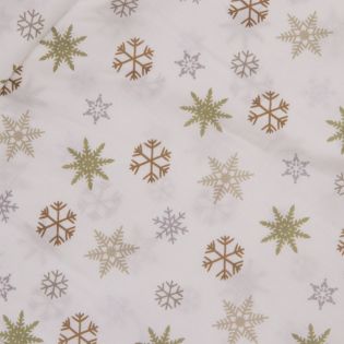 Baumwolle - Weihnachten - Schneeflocken