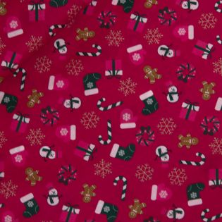 Baumwolle - Weihnachten - bunte Weihnachten - rot