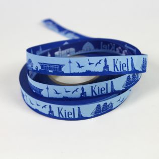 Webband - Skyline Kiel - blau