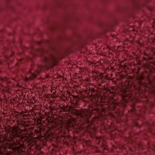 Boucle - Jackenstoff - weinrot