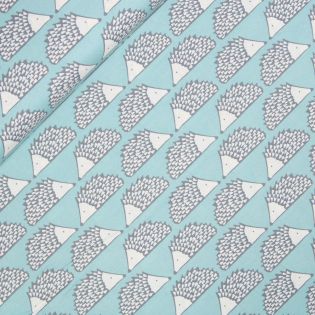 Patchwork - Baumwolle - Free Spirit - Scion - Igel - blau