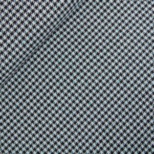 Baumwollstrick - grob - Hahnentritt - blau