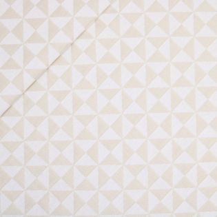 Dekostoff - Dreiecke - beige