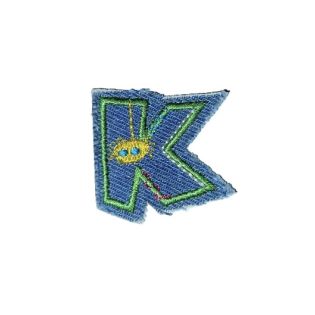 Applikation - Fun Letters - Jeans - Buchstabe K