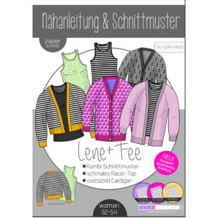 Schnittmuster - ki - ba - doo - Lene + Fee - Top + Cardigan - Woman