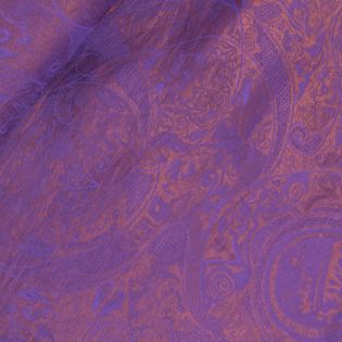 Viskose-Seidenjaquard - lila-orange