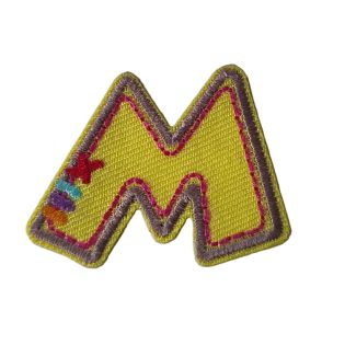 Applikation - Fun Letters - Buchstabe M - gelb