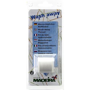 Wash away - wasserlöslicher Heftfaden - weiss