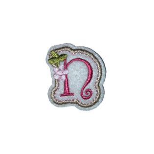 Applikation - Fun Letters - rosa - Buchstabe n