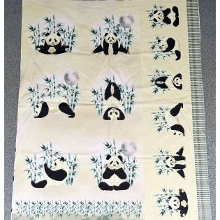 Patchwork - Baumwolle - Eigenproduktion - Yoga-Panda - Panel