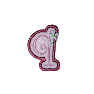 Applikation - Fun Letters - rosa - Buchstabe q