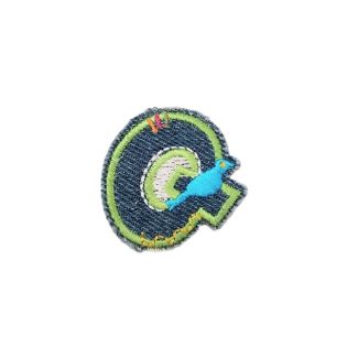 Applikation - Fun Letters - Jeans - Buchstabe Q
