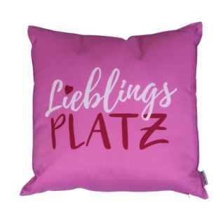 Outdoor-Kissen - Lieblingsplatz - pink