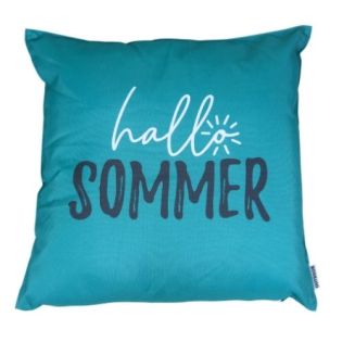 Outdoor-Kissen - Hallo Summer - petrol