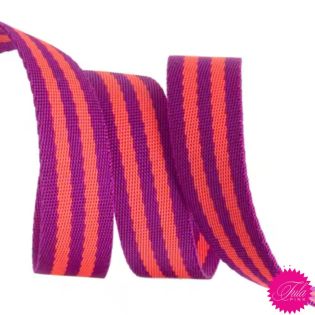 Tula Pink - Gurtband - orange-lila - 2 Yards