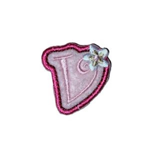 Applikation - Fun Letters - rosa - Buchstabe v