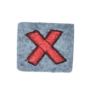Applikation - Fun Letters - Patch - Buchstabe x