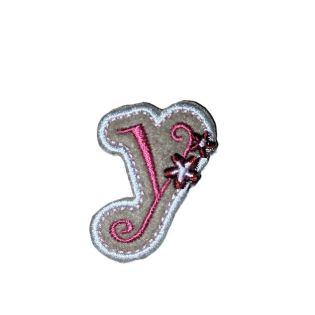 Applikation - Fun Letters - rosa - Buchstabe y