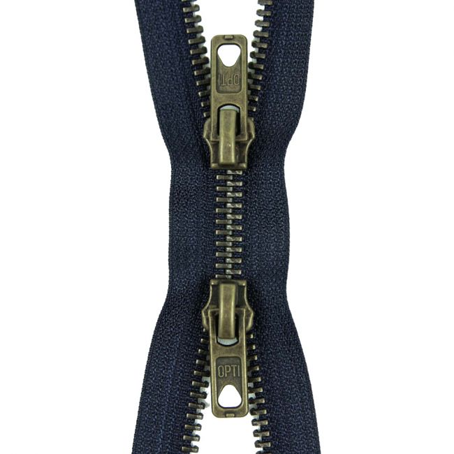 Opti Reißverschluss 14 Cm – Schwarz, Nicht Teilbar, Mit Metallzähnen, Perfekt Für Jeans & Outdoor-Bekleidung