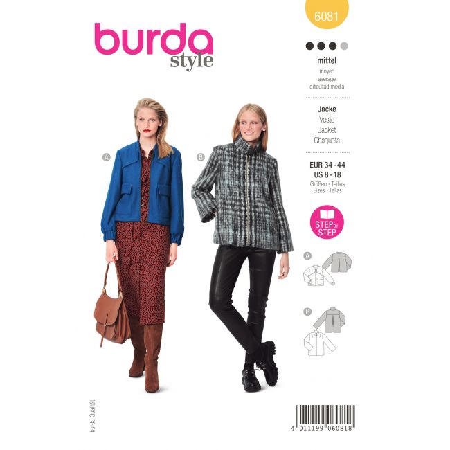 Burda schnittmuster kastenjacke Outlet