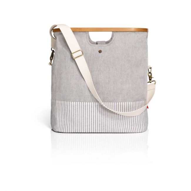 Prym Store Travel Bags Canvas Bamboo GroBe S grau