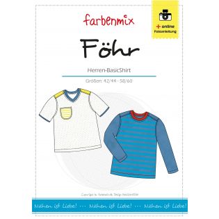 Schnittmuster - Farbenmix - Föhr - Herren-Basic-Shirt