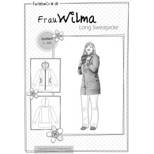 Schnittmuster - Farbenmix - Frau Wilma - LongSweatjacke