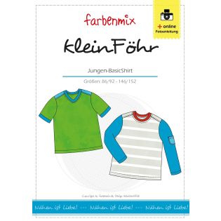 Schnittmuster - Farbenmix - Klein Föhr - Jungen-Basic-Shirt 