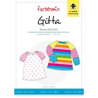 Schnittmuster - Farbenmix - Gitta -Blusen-Mix-Shirt 