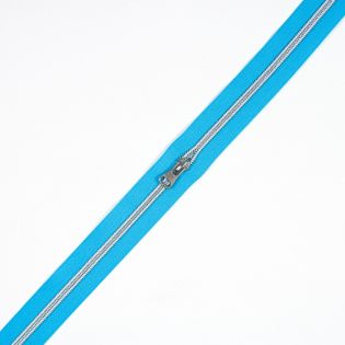 Spiralreißverschluss - S80 - Meterware - mit Zipper - blau