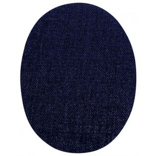 2x Aufbügelflecken - Jeans - klein -  navy 